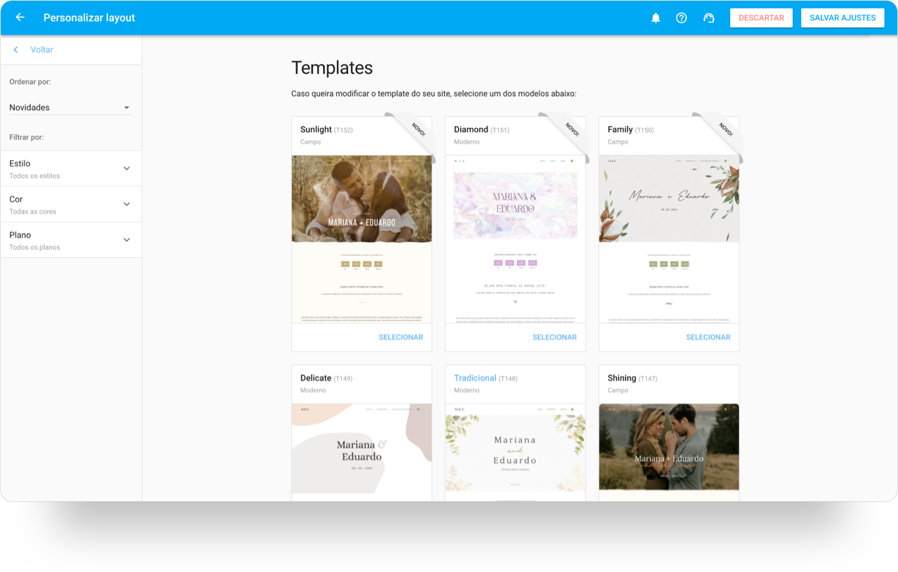 Como personalizar o layout do site de casamento iCasei.png