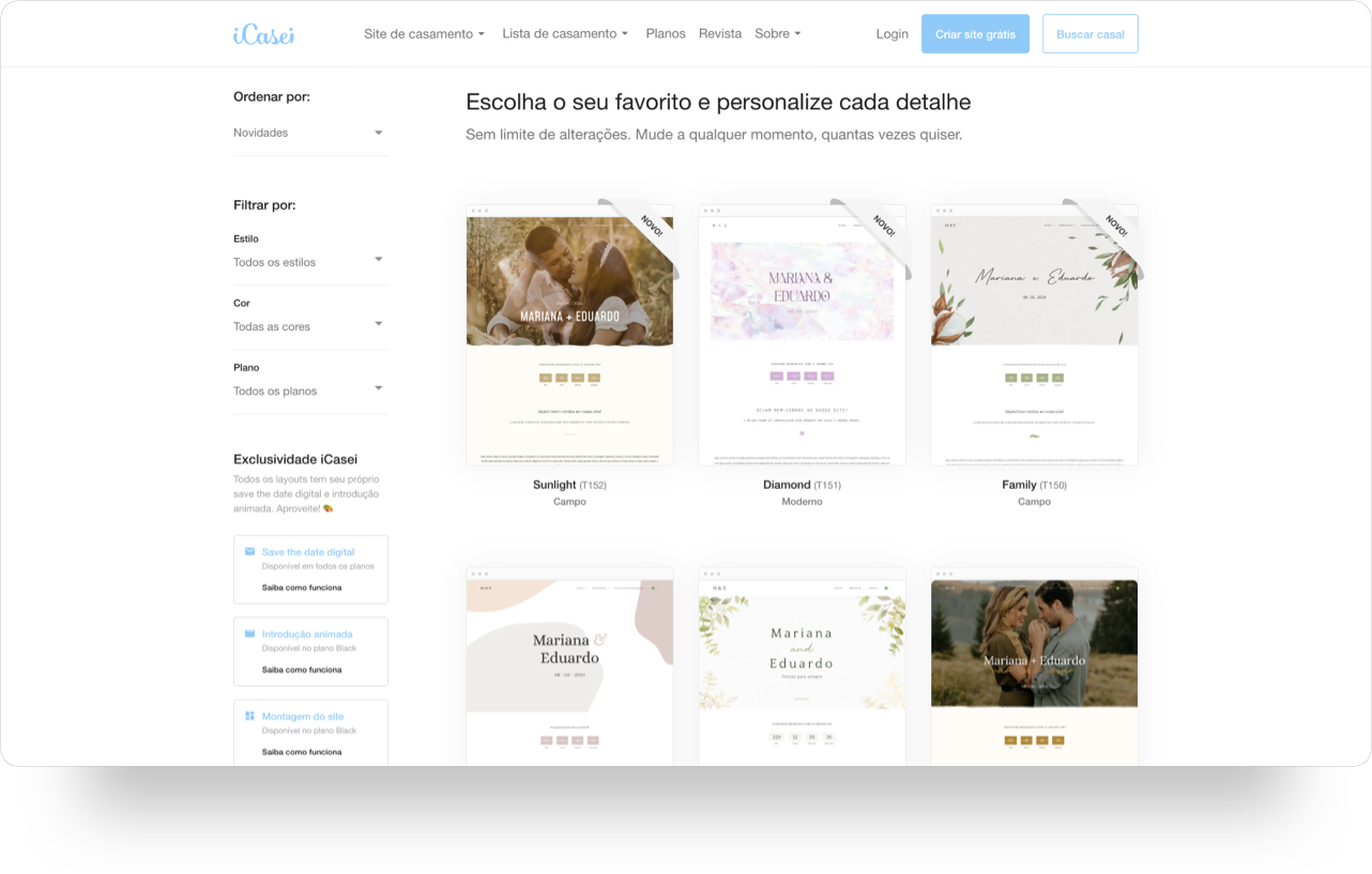 Layouts premium do site de casamento iCasei.png