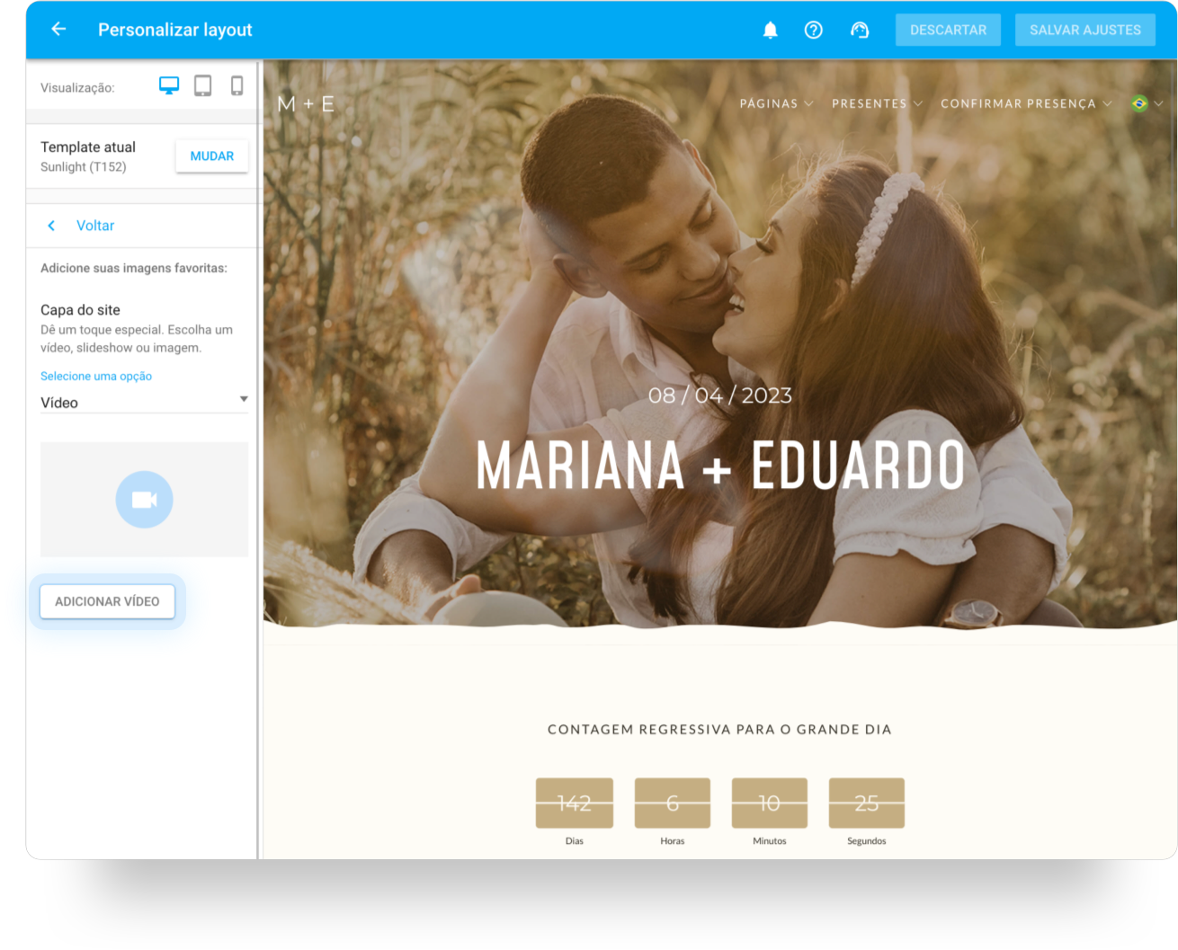 Capa do site de casamento iCasei com vídeo.png