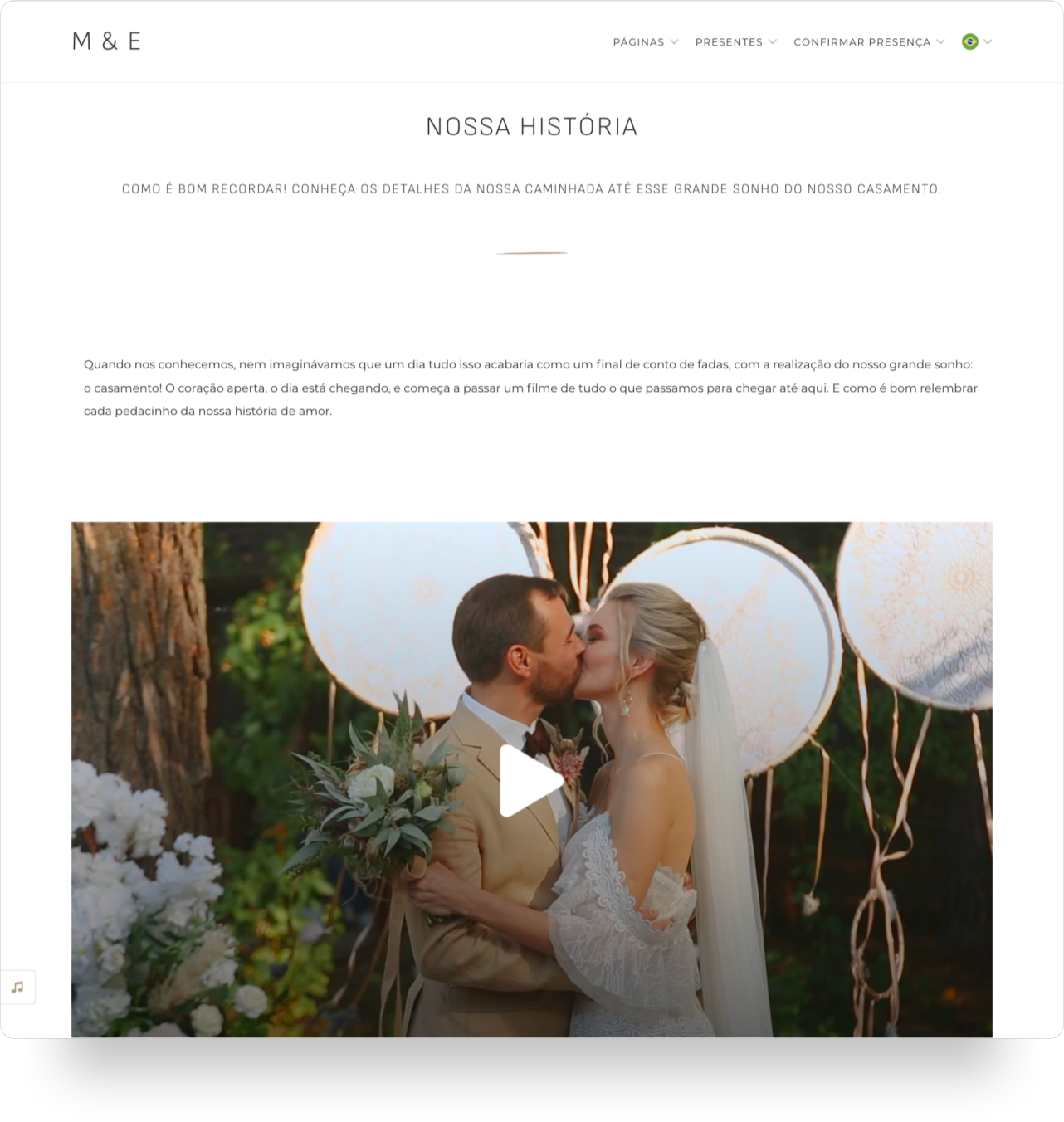 Página da história do casal no site de casamento iCasei.png