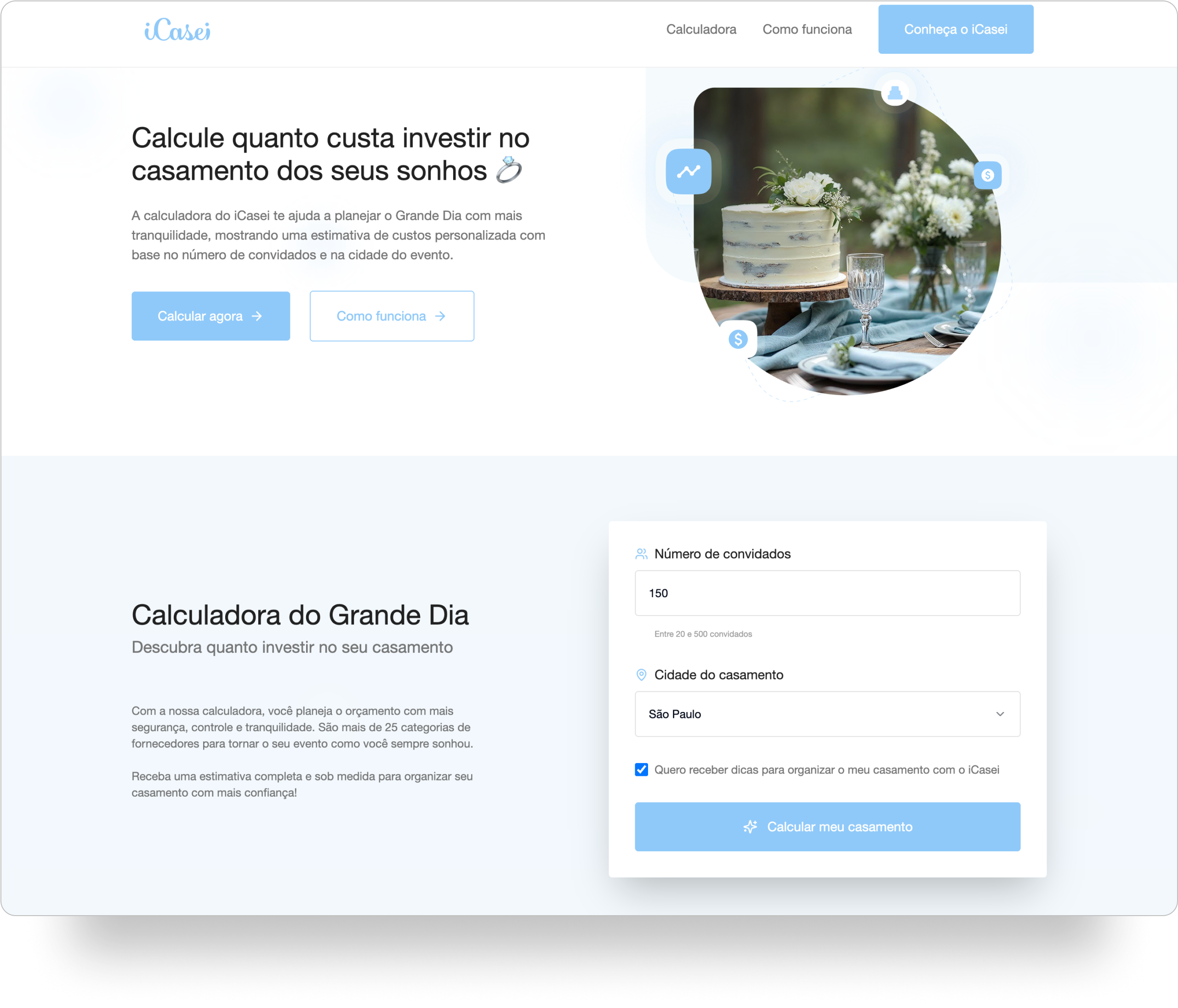 Calculadora do iCasei