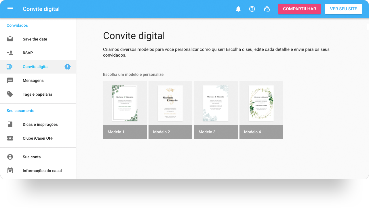 O que é e como editar o seu Convite Digital