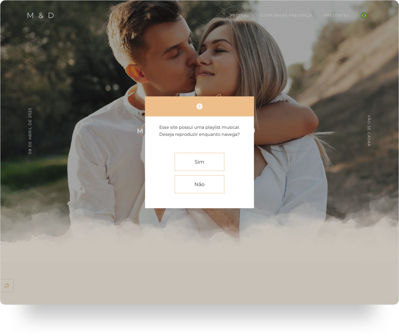 Músicas no site de casamento.png
